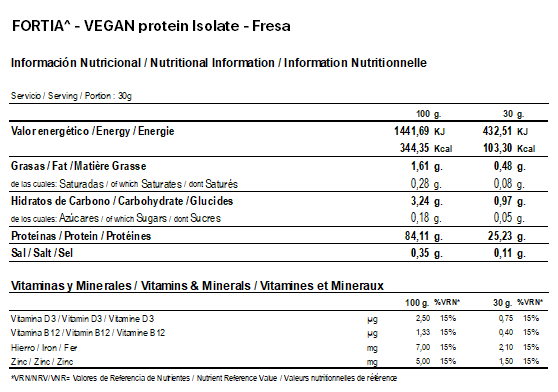 Info. Nutri. VeganProteinFresa